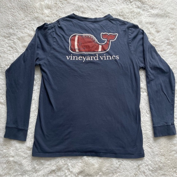 Vineyard Vines Kids Navy Long Sleeve Tee - Picture 2 of 8
